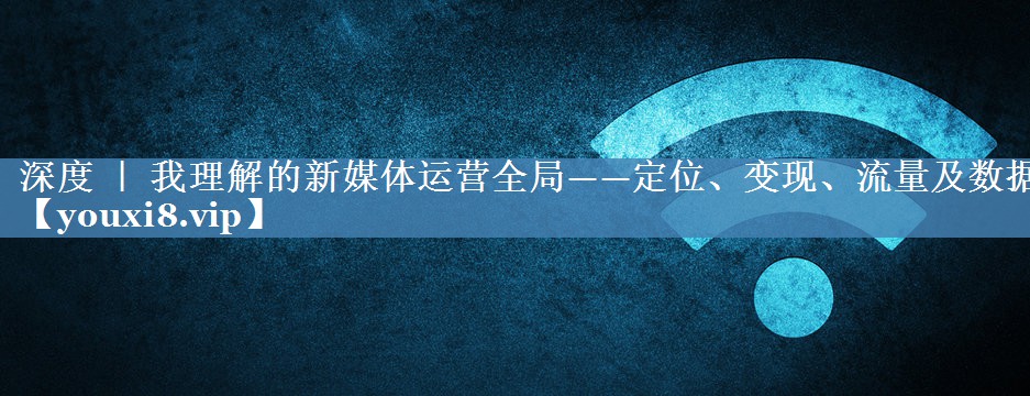 深度 ｜ 我理解的新媒体运营全局——定位、变现、流量及数据